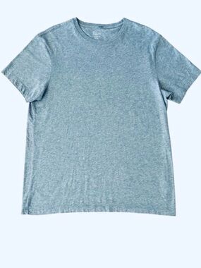 NBC Movie and TV Clothes large SCREEN-USED mens gray j.crew 100% COTTON t-shirt